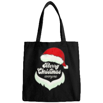 Discover Santa Claus Merry Christmas Beard and hat Bags