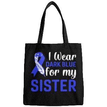 Discover I wear dark blue for my sister Bags