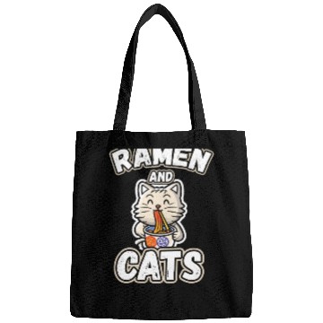 Discover Ramen and cats Bags