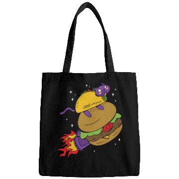 Discover Space-kitty burger Space-kitty burger inspiration Bags