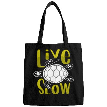 Discover Relax and Live Slow Sea Turtle Beachy Vacation Bags