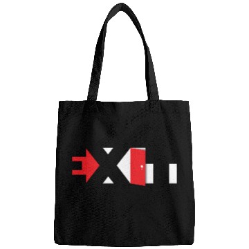 Discover Exit Typography Design Bags