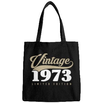Discover 50 Years Vintage 1973 Retro 50th Birthday Bags