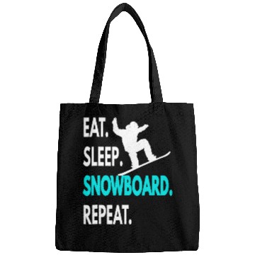 Discover Snowboarding Eat Sleep Snowboard Repeat Bags