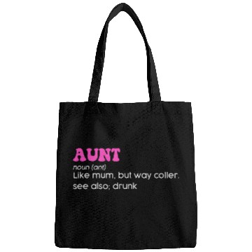 Discover Funny Aunt Definition Apparel Bags