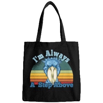 Discover Shoebill Retro Sunset African Bird Design Bags