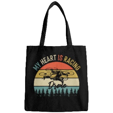 Discover Vintage Retro Drone Racing Racer League Bags