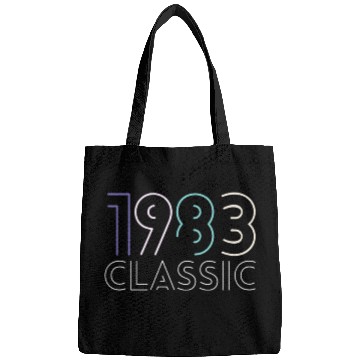 Discover 40 Years Vintage 1983 Retro 40th Birthday Bags