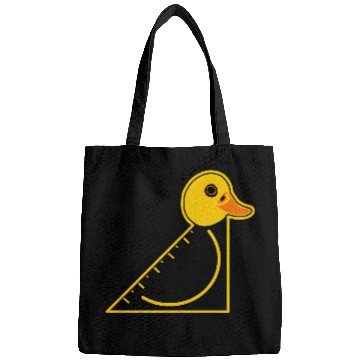 Discover Funny Yellow Set Square Duck Bags