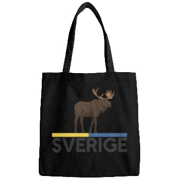 Discover Sweden Flag Sverige Moose Bags