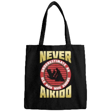 Discover Aikido Old Man Japan Taekwondo Karate Martial Arts Bags