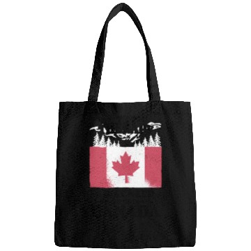 Discover Canada Flag Ottawa Vancouver Bags