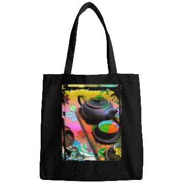 Discover Japan Tea Ceremony Collage Art 99 Bags