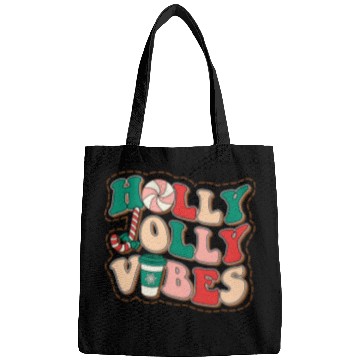 Discover holly jolly vibes Bags