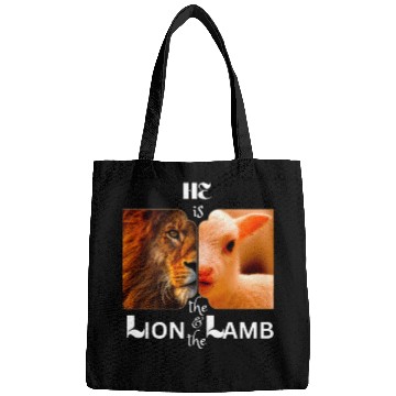 Discover He is the Lion and the Lamb Bags