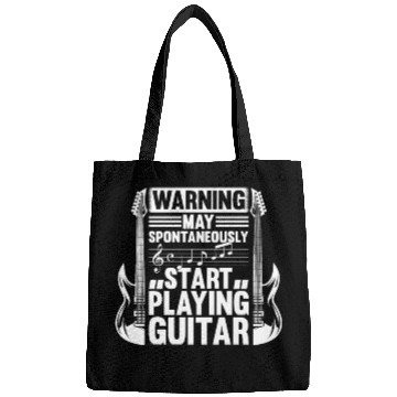 Discover Guitar Player Warning May Spontaneously Start Play Bags