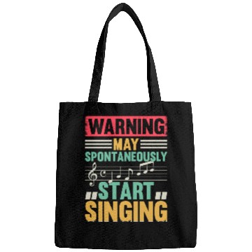 Discover Music Lover - Warning May Spontaneously Start Sing Bags