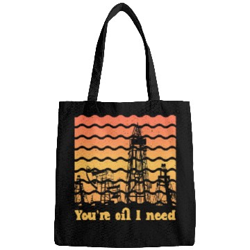 Discover oilfield worker gift - funny oilfield worker Bags