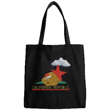 Discover California bear in winter Bags