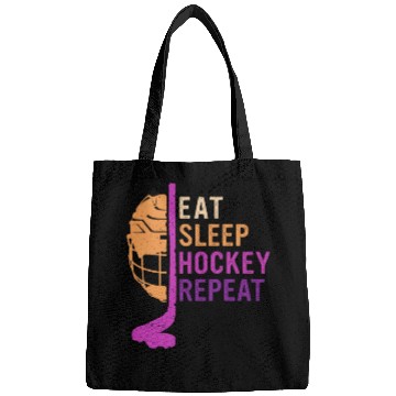Discover Eat Sleep Hockey Repeat Bags