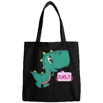 Discover EMILY - Lovely girl name with cute dinosaur Bags