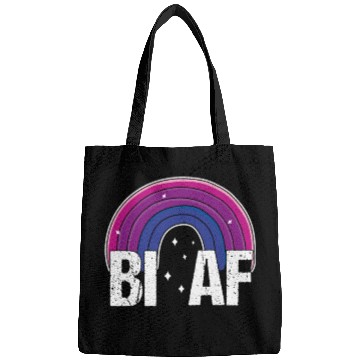Discover Bi AF Bisexual Pride Flag Rainbow Bags