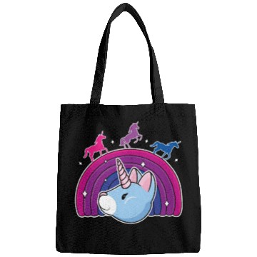 Discover Kawaii Bisexual Pride Unicorn Bi Rainbow Bags
