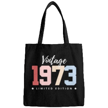 Discover 50 Years Vintage 1973 Retro 50th Birthday Bags