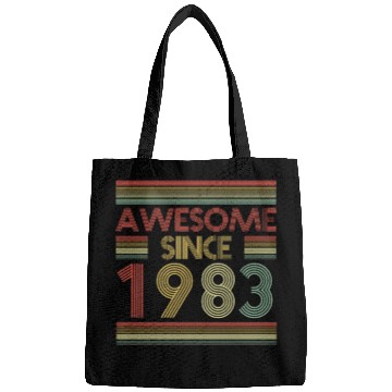Discover 40 Years Vintage 1983 Retro 40th Birthday Bags