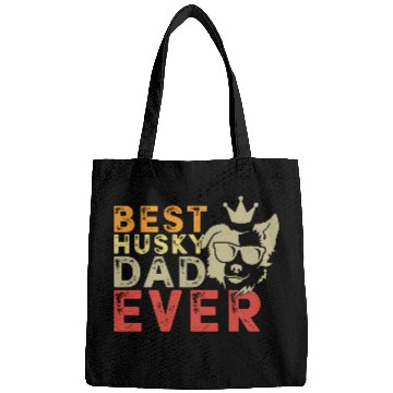 Discover Best Husky dad ever Bags