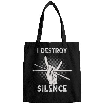 Discover I Destroy Silence Drummer Band Music Beat Drum Bags