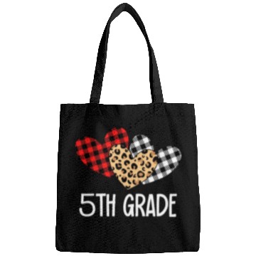 Discover Valentines Day Leopard 5th Grade Teacher Plaid. Bags