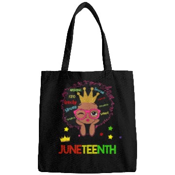 Discover Afro Lady Woman, Juneteenth Day Bags
