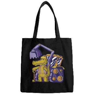 Discover Construction worker alligator Construction worker Bags