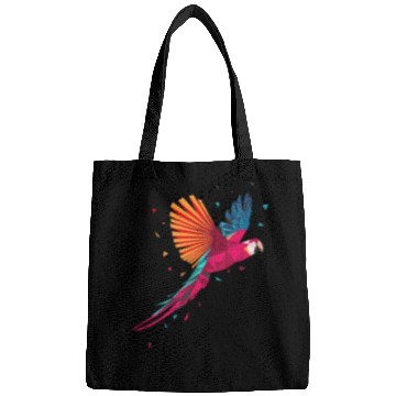 Discover Macaw Parrot Geometric Bird Parakeet Ornitholog Gi Bags