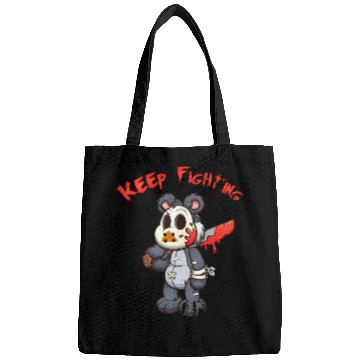 Discover Keep Fighting Teddys Horror Halloween Bags