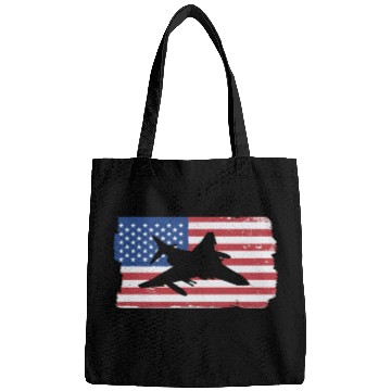 Discover F-4 Phantom Fighter Jet American Flag F4 Phantom Bags