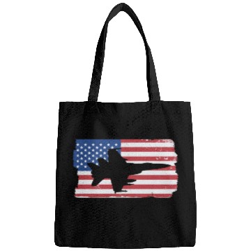 Discover F-18 Hornet Fighter Jet American Flag F18 Hornet Bags