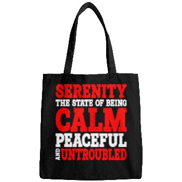 Discover Serenity, Being Calm, Peaceful, And Untroubled 2 Bags