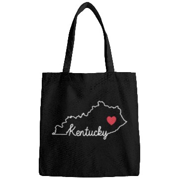 Discover Kentucky Card with Heart USA America Bags