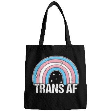 Discover Trans AF Transsexual Transgender Pride Flag Rainbo Bags