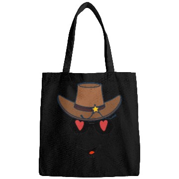 Discover FUNNY COWBOY FACE Bags