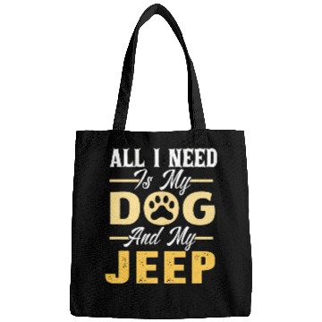 Discover Dog Jeep Lover- For Men- For Women Bags