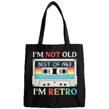 Discover 60 Years Vintage 1963 Retro 60th Birthday Bags