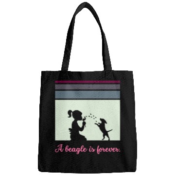 Discover A beagle is forever Bags