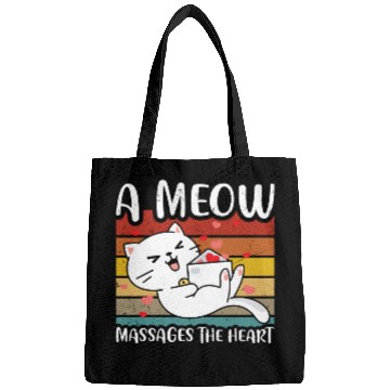 Discover A meow massages the heart Bags