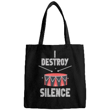 Discover I Destroy Silence Drummer Band Music Beat Drum Bags