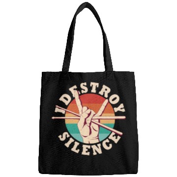 Discover I Destroy Silence Drummer Band Music Beat Drum Bags