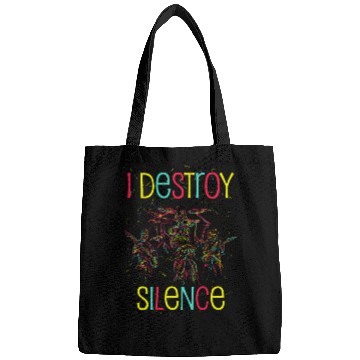 Discover I Destroy Silence Drummer Band Music Beat Drum Bags