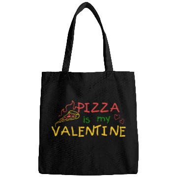 Discover PIZZA IS MY VALENTINE Bags